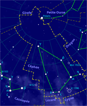 dessin de la constellation de cephee