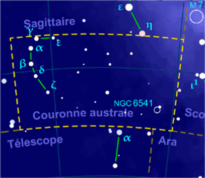 dessin de la constellation de la couronne_australe